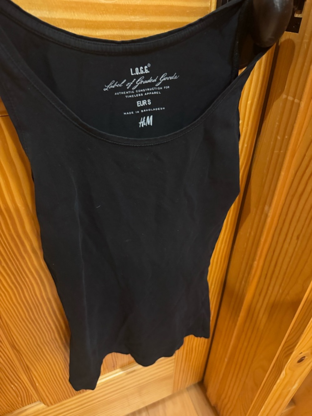 H&M Black Scoop Neck Tank Top